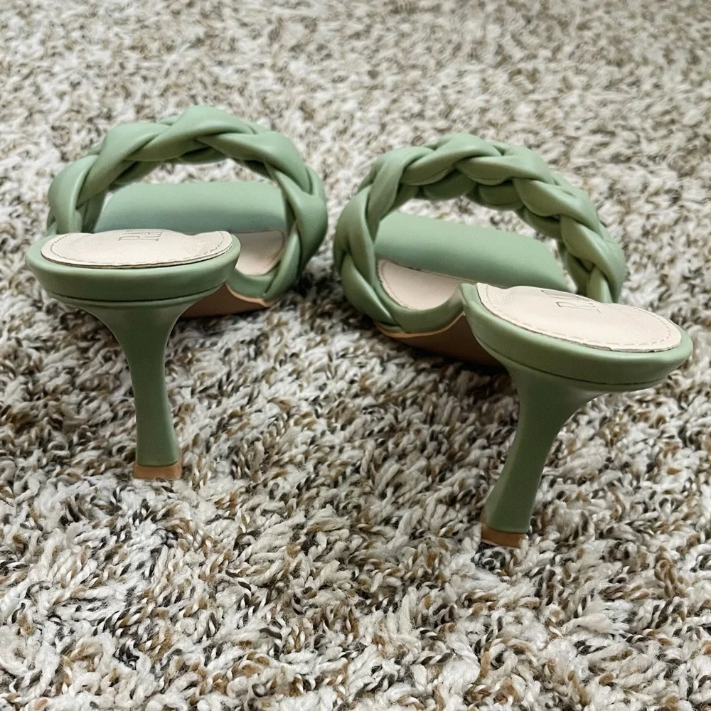 Sage Braided Mule Heels - Picture 8 of 12